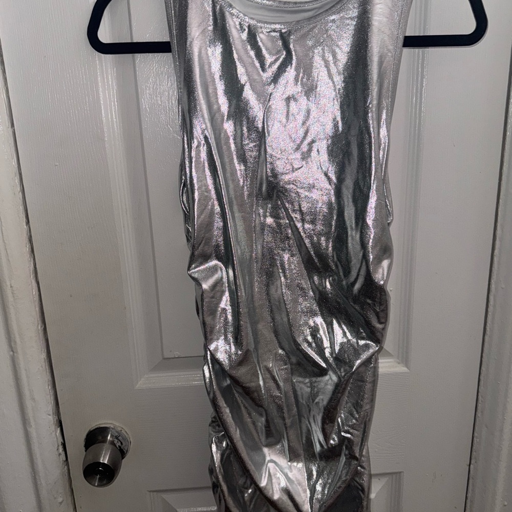 SHEIN Silver Mini Dress